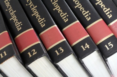 A set of encyclopedias. A set of encyclopedias.