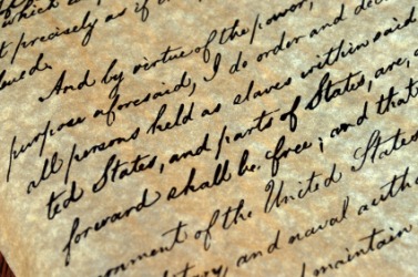 Slaves in America were enfranchised by the Emancipation Proclamation. Slaves in America were enfranchised by the Emancipation Proclamation.