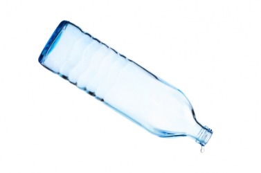 The bottle of water has been drank in its entirety. The bottle of water has been drank in its entirety.