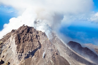 The eruptive rock of a volcano. The eruptive rock of a volcano.