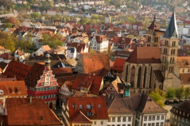 Rooftops of Esslingen. Rooftops of Esslingen.
