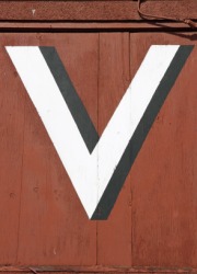 The letter V. The letter V.