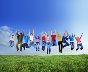 Everybody is jumping. Everybody is jumping.