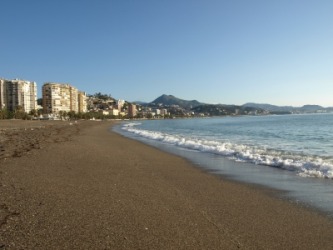An extensive beach. An extensive beach.