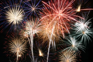 An eye-popping fireworks display. An eye-popping fireworks display.