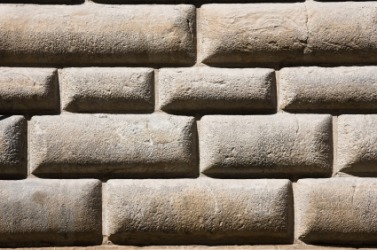 An ashlar stone facade. An ashlar stone facade.