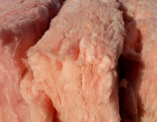 Fiberglas insulation. Fiberglas insulation.