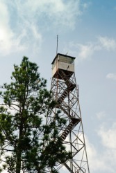 An old fire tower. An old fire tower.