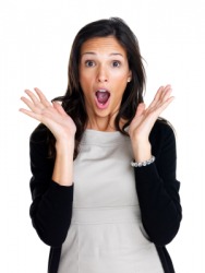 This woman is flabbergasted. This woman is flabbergasted.