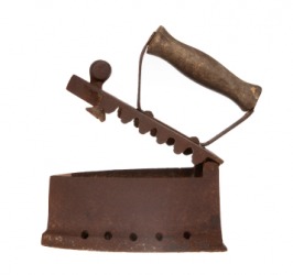 An antique flatiron. An antique flatiron.
