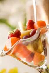 A delicious fruit cup. A delicious fruit cup.