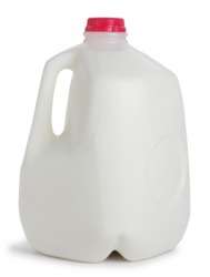 A gallon of milk. A gallon of milk.