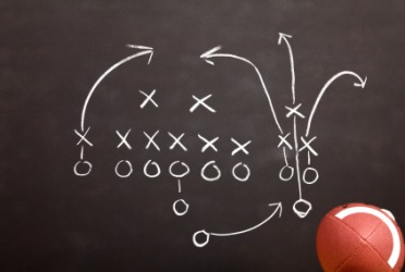 A game plan for football. A game plan for football.