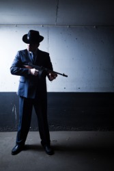 An old style gangster. An old style gangster.