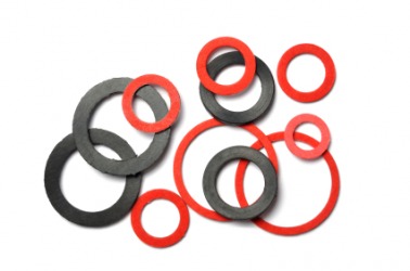 A pile of gaskets. A pile of gaskets.