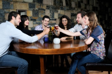 A friendly get-together. A friendly get-together.