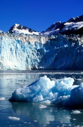 A large glacier. A large glacier.