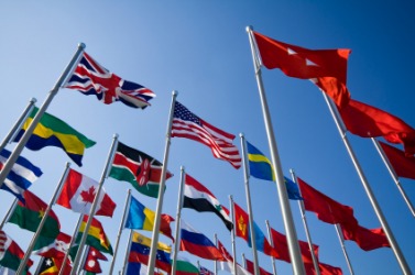 Flags of different nations Flags of different nations