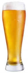 A glassful of beer. A glassful of beer.