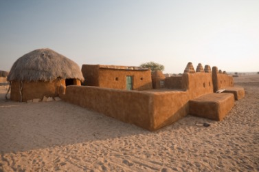 Traditional huts in the Thar Desert. Traditional huts in the Thar Desert.