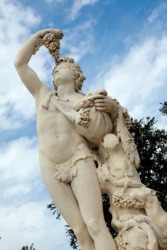 A statue of Bacchus. A statue of Bacchus.