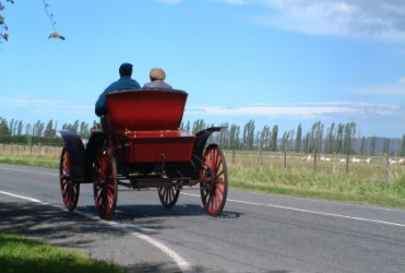 An afternoon drive in a horseless carriage. An afternoon drive in a horseless carriage.