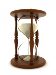 An hourglass. An hourglass.