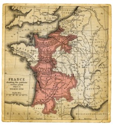 A map of English holdings in Fance during the Hundred Years War. A map of English holdings in Fance during the Hundred Years War.