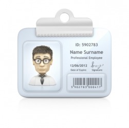 An example of what an ID card might look like. An example of what an ID card might look like.