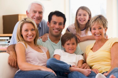 An intergenerational group. An intergenerational group.