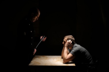 The interrogation of a criminal. The interrogation of a criminal.