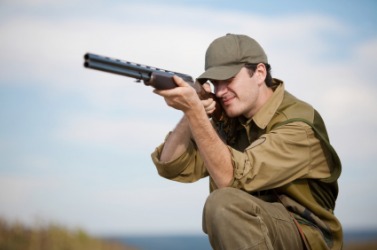 A jager aims his rifle. A jager aims his rifle.