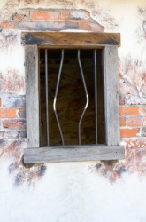 These bent bars are evidence there may have been a jailbreak. These bent bars are evidence there may have been a jailbreak.