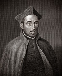 A portrait of Ignatius of Loyola, the founder of the Jesuits. A portrait of Ignatius of Loyola, the founder of the Jesuits.