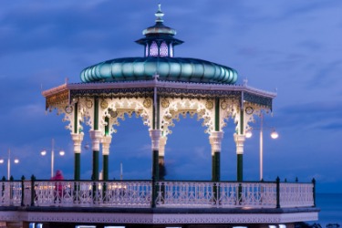 A bandstand by the sea. A bandstand by the sea.