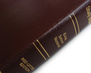 A King James Bible. A King James Bible.
