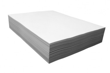 A ream of letter sized white paper. A ream of letter sized white paper.