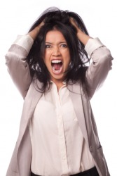 A woman shrieking. A woman shrieking.