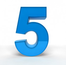 Five is a number. Five is a number.
