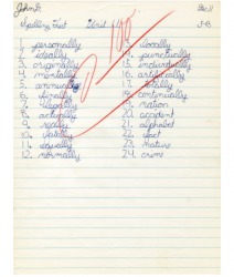 All the words on this test are correct. All the words on this test are correct.