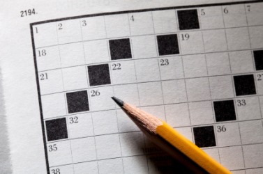A crossword puzzle. A crossword puzzle.