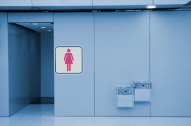 A sign indicating a public ladies' room A sign indicating a public ladies' room