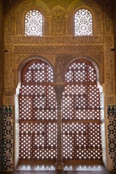 Latticework in the Alhambra. Latticework in the Alhambra.