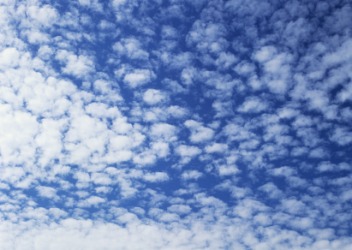 A mackerel sky. A mackerel sky.