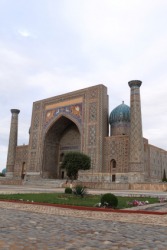 A madrasah in Samarkand. A madrasah in Samarkand.