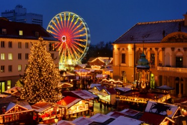 The Christmas market in Magdeburg. The Christmas market in Magdeburg.