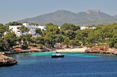 A beach on Majorca. A beach on Majorca.