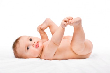 A cute naked baby. A cute naked baby.