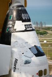 One of NASA's space shuttles. One of NASA's space shuttles.