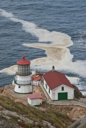 The lighthouse at Point Reyes National Seashore. The lighthouse at Point Reyes National Seashore.